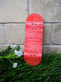 32mm handcrafted Frog Fingerboard pink dyed zebra shine deck | 5-ply Drop 2