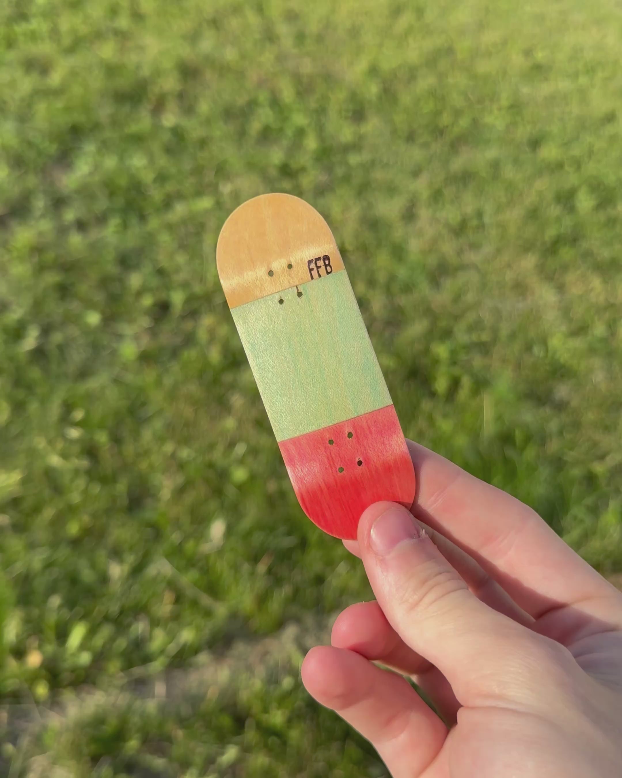32mm handcrafted Frog Fingerboard three tone split plie | 5-ply