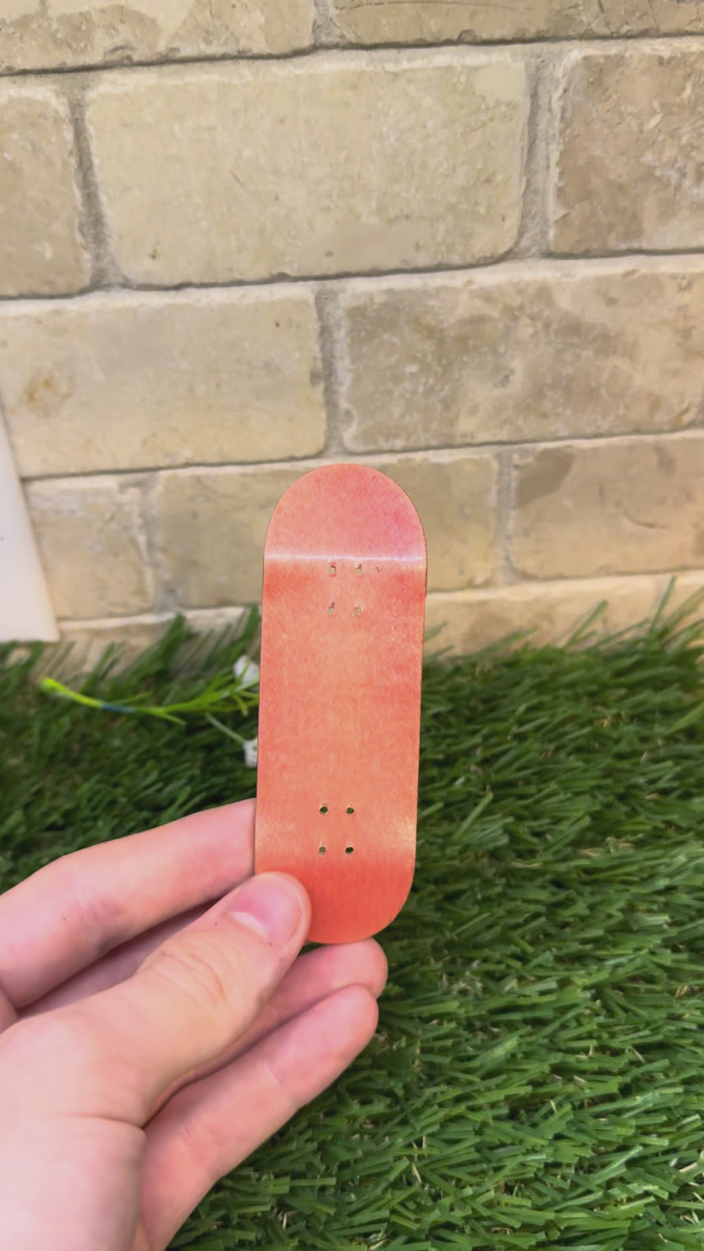 32mm handcrafted Frog Fingerboard pink dyed maple deck | 5-ply Drop 2