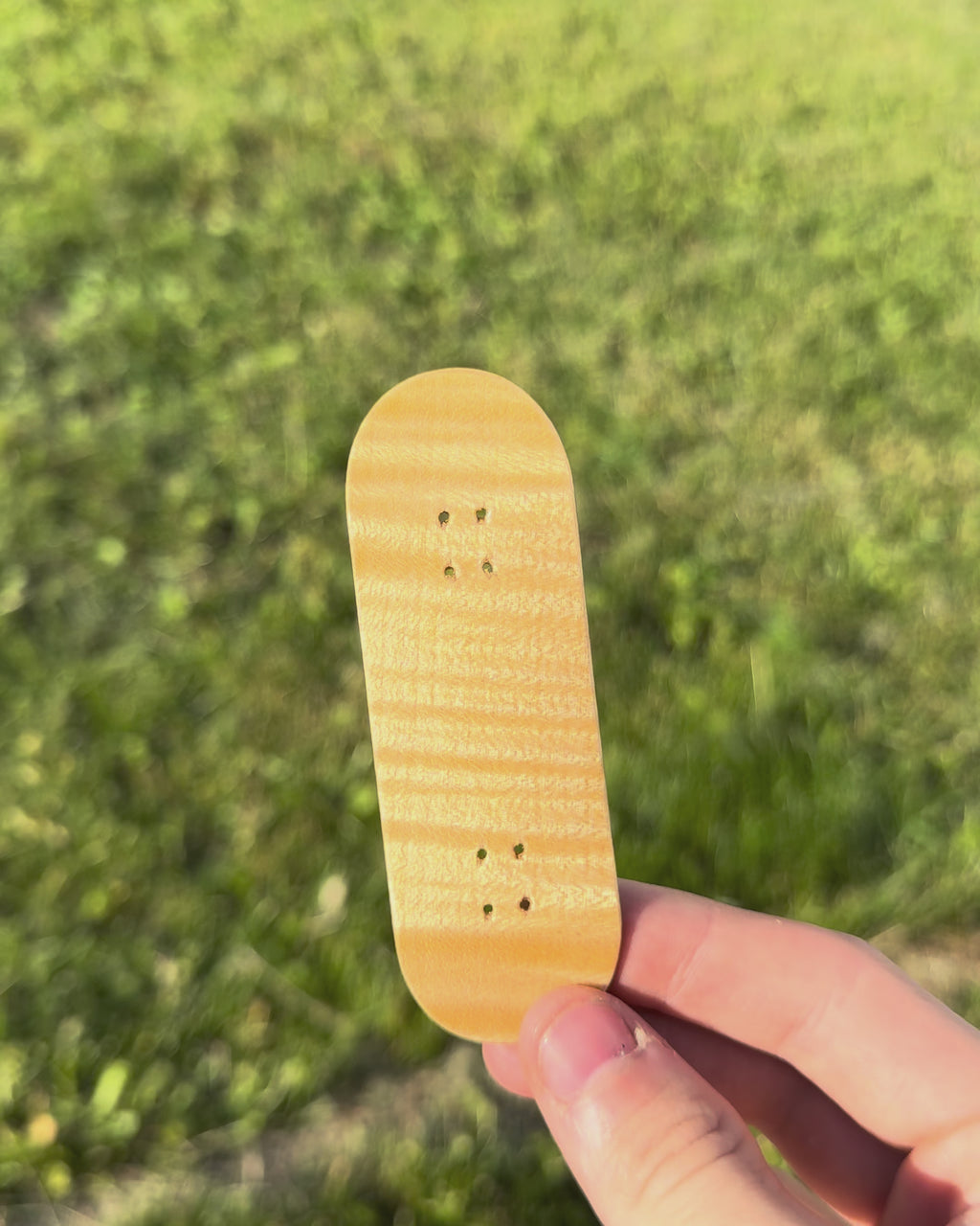 32mm handcrafted Frog Fingerboard zebra shine wooden deck | 5-ply
