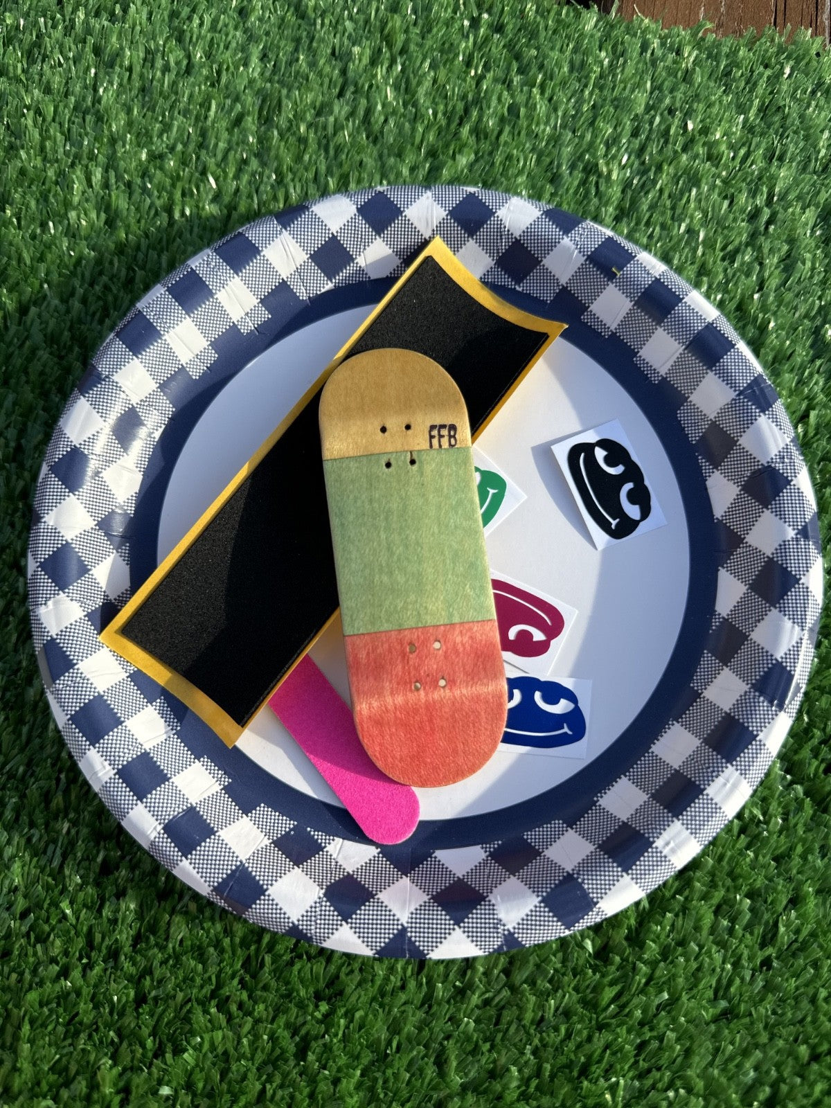32mm handcrafted Frog Fingerboard three tone split plie | 5-ply