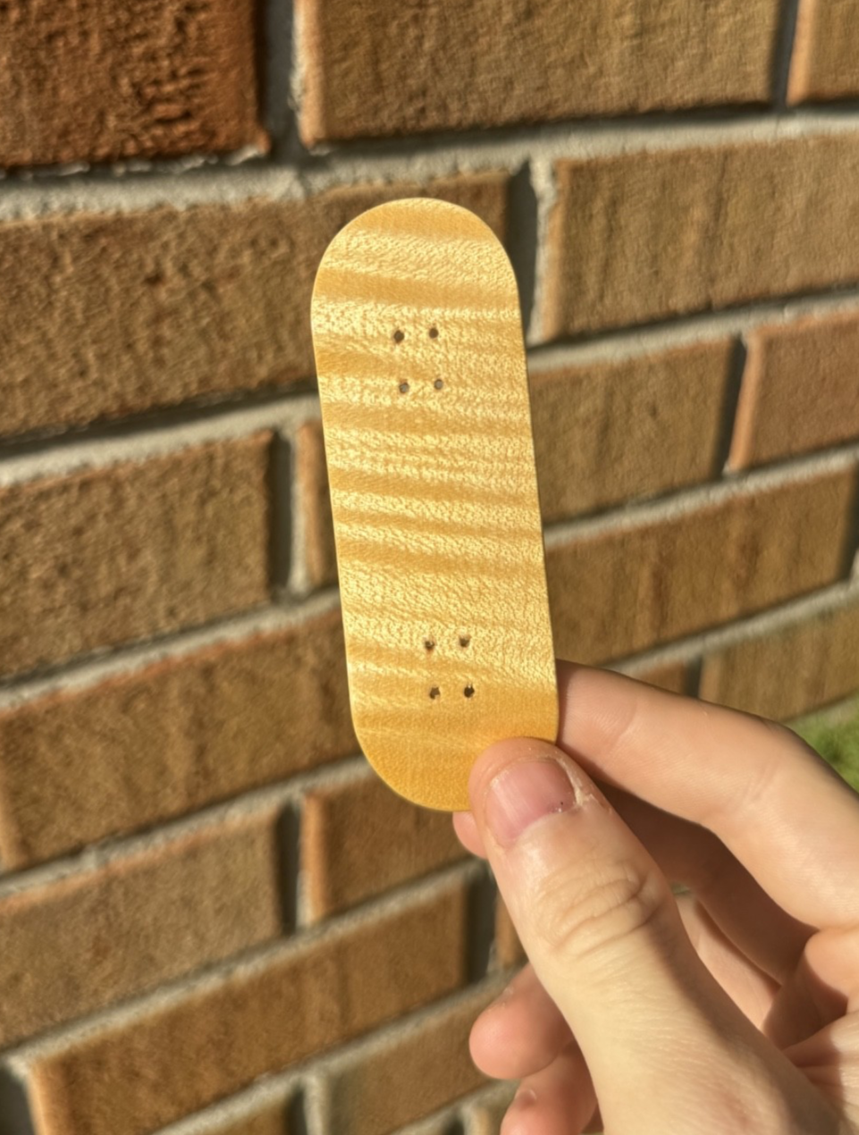 32mm handcrafted Frog Fingerboard zebra shine wooden deck | 5-ply